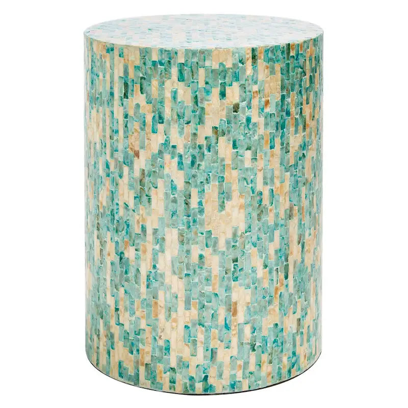 SAFAVIEH Tessie Mosaic Round Accent Table - 13.8  W x 13.8  L x 19.7  H - 14Wx14Dx20H