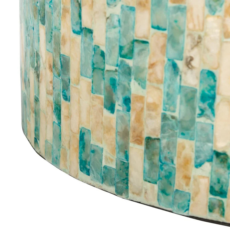 SAFAVIEH Tessie Mosaic Round Accent Table - 13.8  W x 13.8  L x 19.7  H - 14Wx14Dx20H