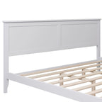 Modern Solid Wood King Platform Bed, Elegant and Durable