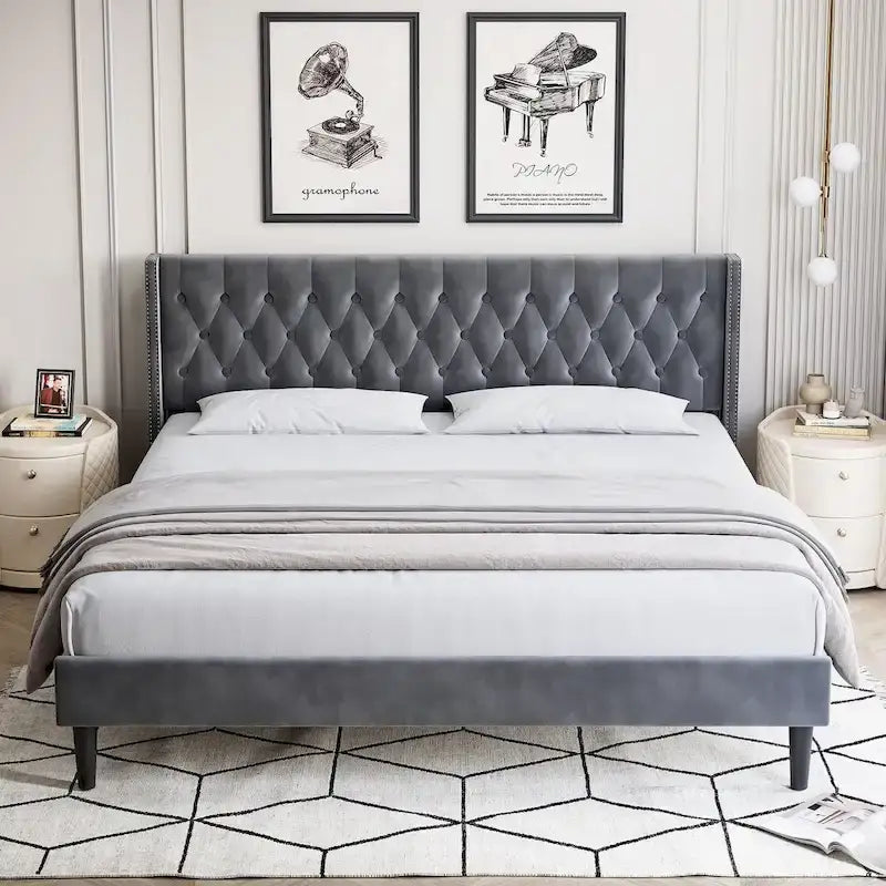 Upholstered Platform Bed