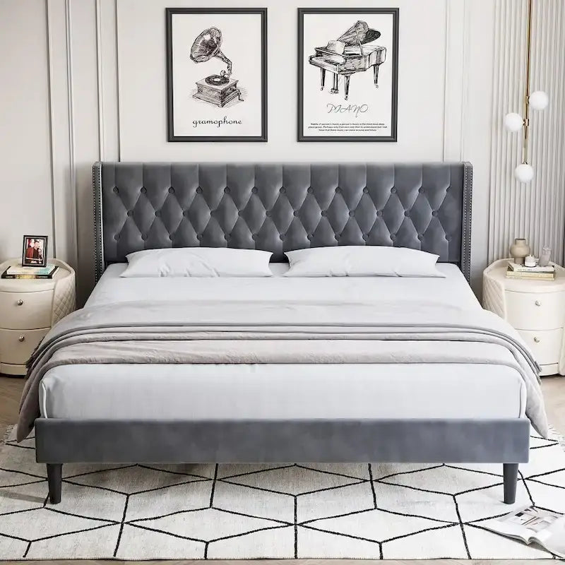 Upholstered Platform Bed