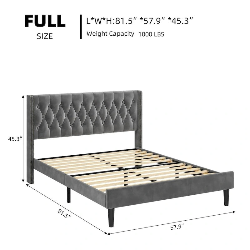 Upholstered Platform Bed
