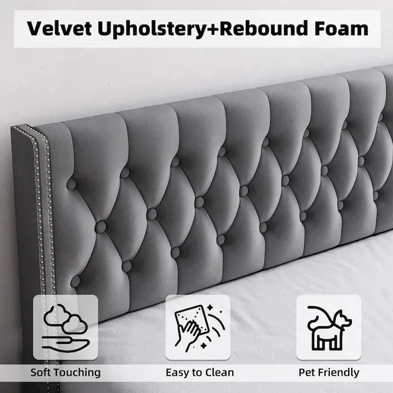Upholstered Platform Bed