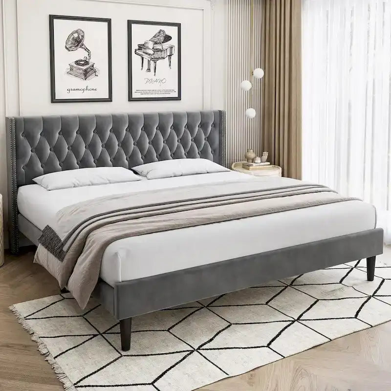 Upholstered Platform Bed