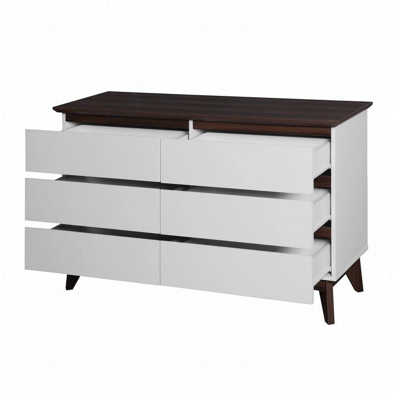 47.2  W Modern 6-Drawer Storage Chest Dresser