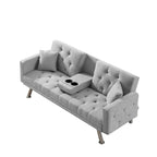 Linen Convertible Sofa
