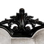 Furniture of America Clarissa Traditional 2-Seater Loveseat with Button Tufted Back and Accent Pillow