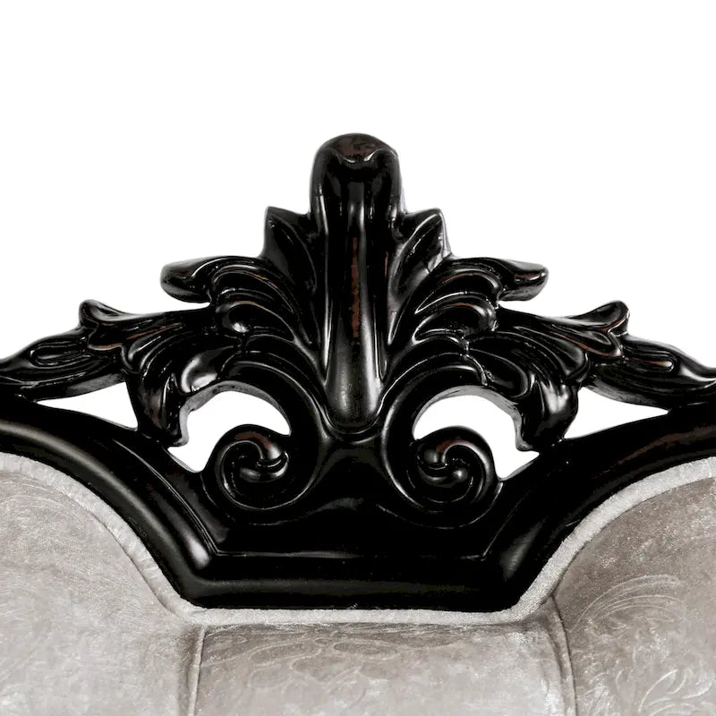 Furniture of America Clarissa Traditional 2-Seater Loveseat with Button Tufted Back and Accent Pillow