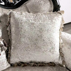 Furniture of America Clarissa Traditional 2-Seater Loveseat with Button Tufted Back and Accent Pillow