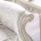 Furniture of America Clarissa Traditional 2-Seater Loveseat with Button Tufted Back and Accent Pillow