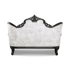 Furniture of America Clarissa Traditional 2-Seater Loveseat with Button Tufted Back and Accent Pillow