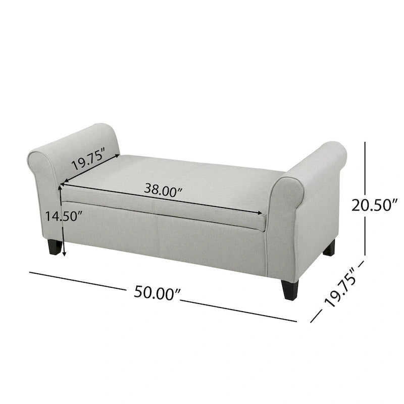 Modern Storage Bench for Bedside Living Room and Entryway