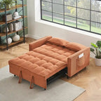 Modern Corduroy Sofa Bed with Adjustable Back