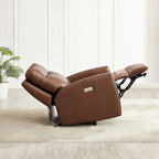 Hydeline Vienna Zero Gravity Power Recline and Headrest Top Grain Leather Recliner