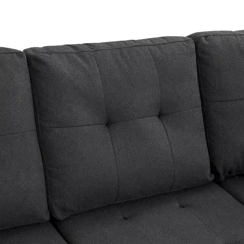 109.2 L-shaped Modular Sectional Sofa with Removable Back Cushions and 2 Pillows, for Living rooms, Offices, and Apartments