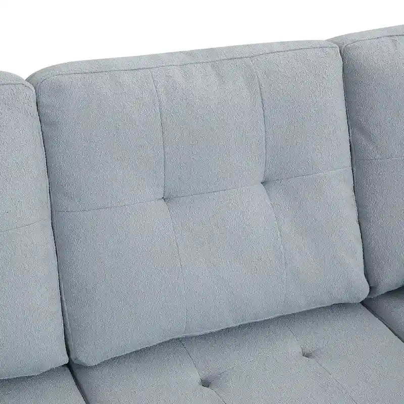 109.2 L-shaped Modular Sectional Sofa with Removable Back Cushions and 2 Pillows, for Living rooms, Offices, and Apartments