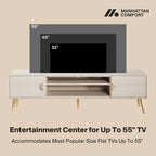 Manhattan Comfort Haley 70.9  Mid-Century Modern TV Stand