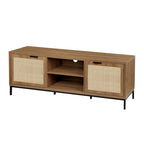 Anmytek Modern TV Stand 2-Door Media Console Table Entertainment Center with 4 Storage Cabinets for TV's up to 65  - 59
