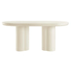 Caspian 72  Oval Concrete Dining Table