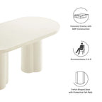 Caspian 72  Oval Concrete Dining Table