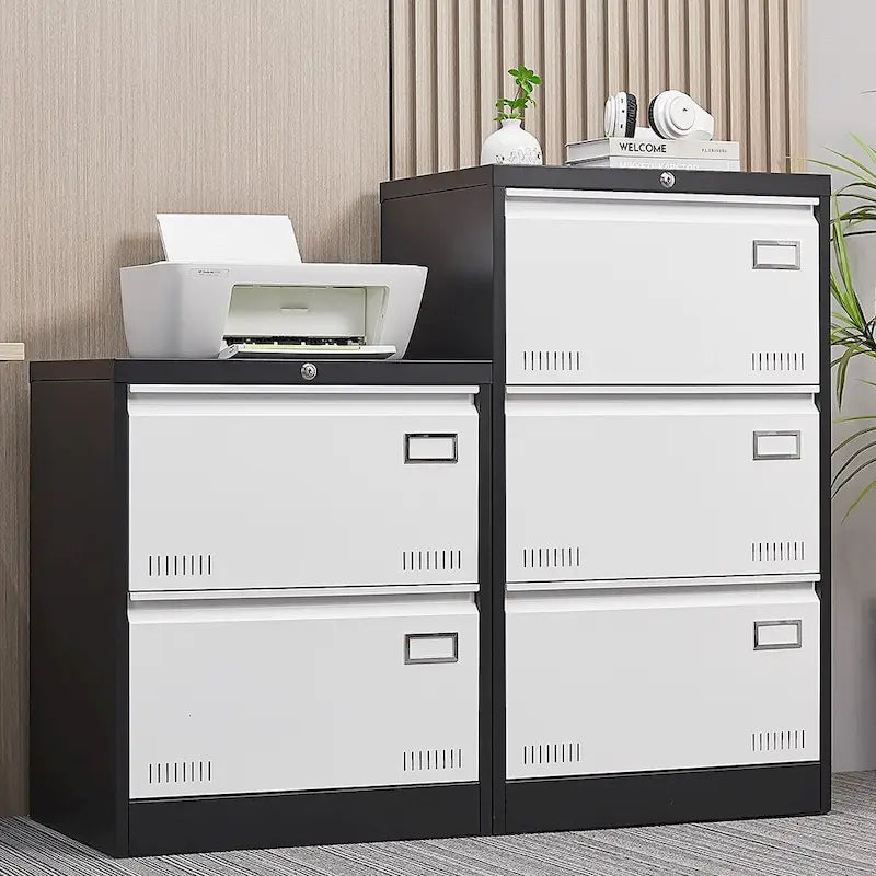 3 Drawer Metal Lateral File Cabinet with Lock,Office Vertical Files Cabinet ,Locking Metal File Cabinet,Assembly Required