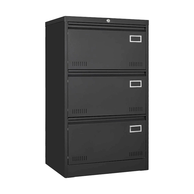 3 Drawer Metal Lateral File Cabinet with Lock,Office Vertical Files Cabinet ,Locking Metal File Cabinet,Assembly Required