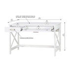 Saint Birch Alaska 47  Wrinting Desk with Two Drawers