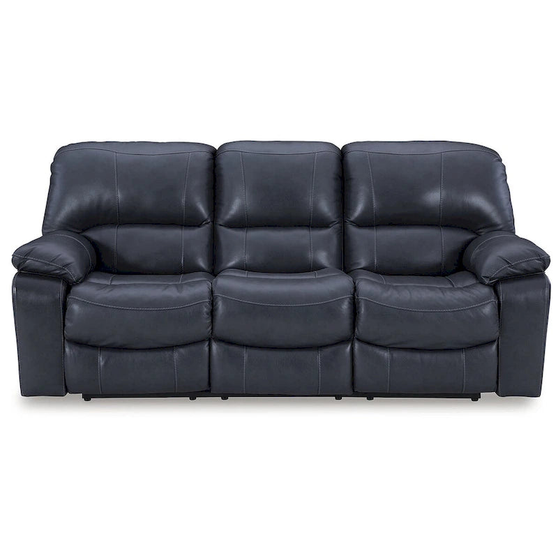 Signature Design by Ashley Leesworth Blue Power Reclining Sofa - 88 W x 41 D x 41 H