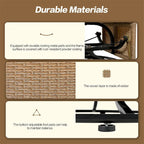 Rattan Swivel Egg Patio Chair with Rocking Function and Cushions