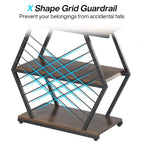 25  End Table 3-Tier Side Table with Metal Frame for Living Room Couch Side, Nightstands Bedsides Table for Bedroom