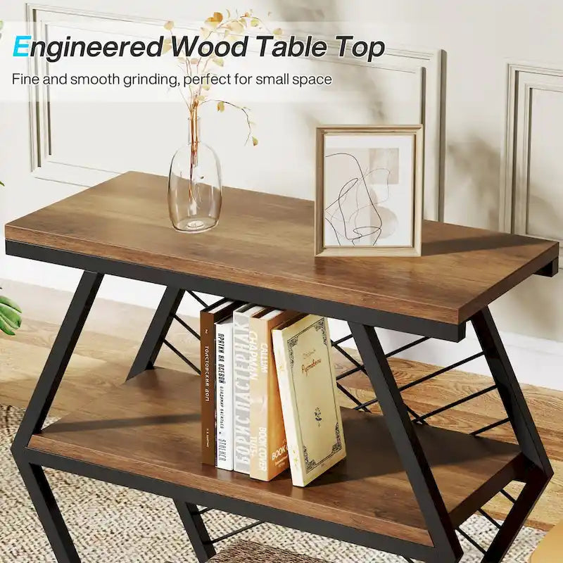 25  End Table 3-Tier Side Table with Metal Frame for Living Room Couch Side, Nightstands Bedsides Table for Bedroom