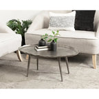 Kate and Laurel Alessia Oval Coffee Table