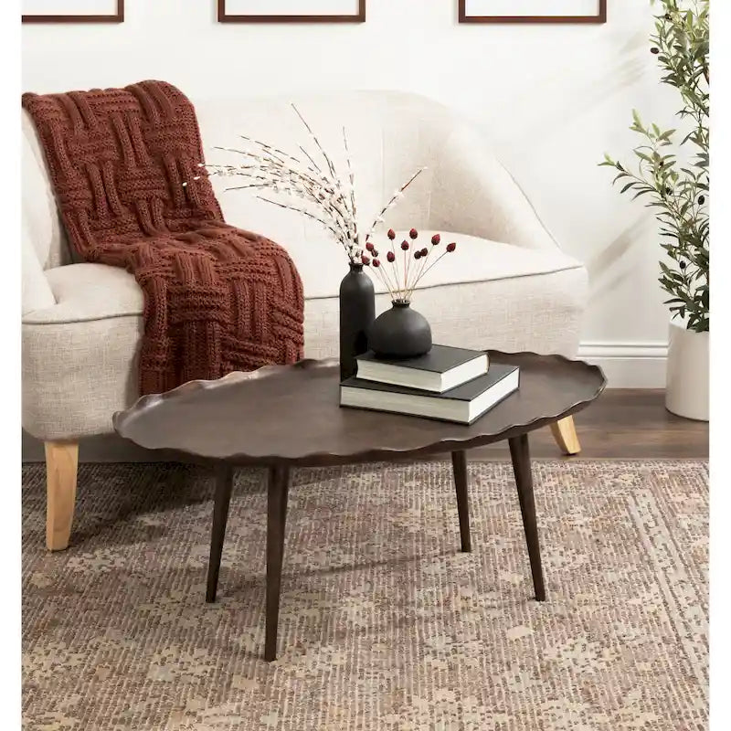 Kate and Laurel Alessia Oval Coffee Table