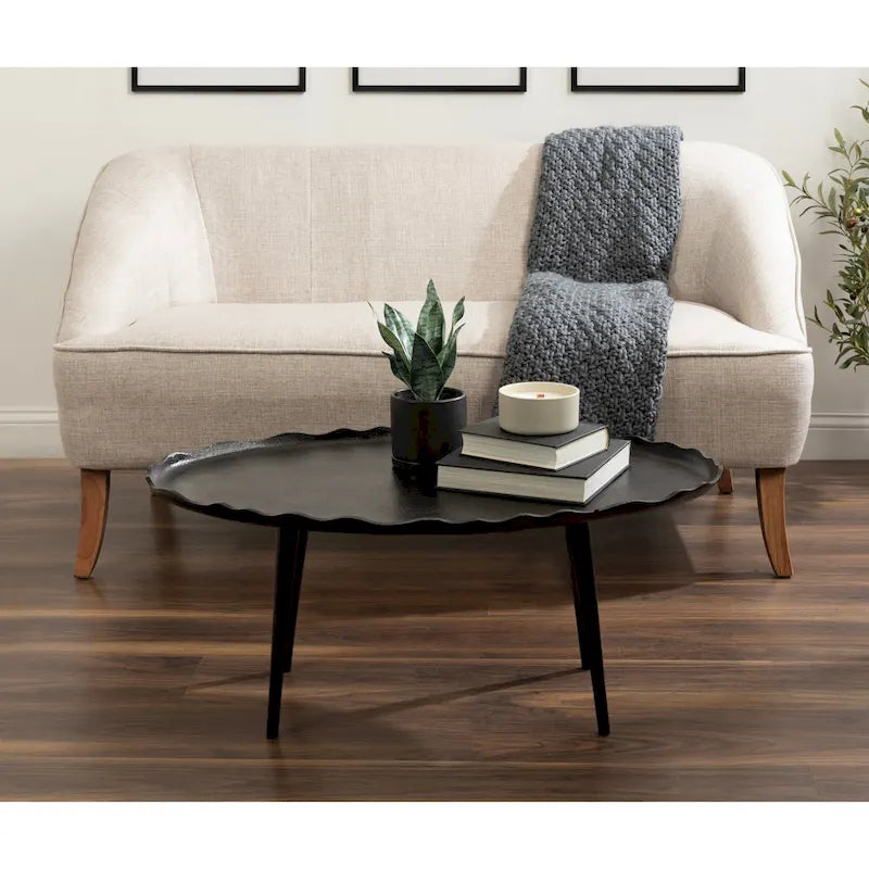 Kate and Laurel Alessia Oval Coffee Table