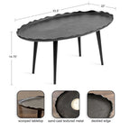 Kate and Laurel Alessia Oval Coffee Table