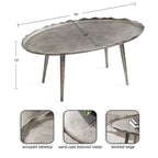Kate and Laurel Alessia Oval Coffee Table