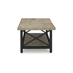 Signature Design by Ashley Bristenfort Brown/Black Coffee Table - 46 W x 26 D x 18 H