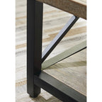 Signature Design by Ashley Bristenfort Brown/Black Coffee Table - 46 W x 26 D x 18 H