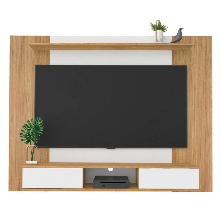 Zola Multi Storage Wall Media Center for up to 70 inch TVs, Entertainment Center with Storage, Floating TV Stand