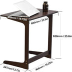 Table C Shaped end Table - 15.75 D x 23.6 W x 25.6 H