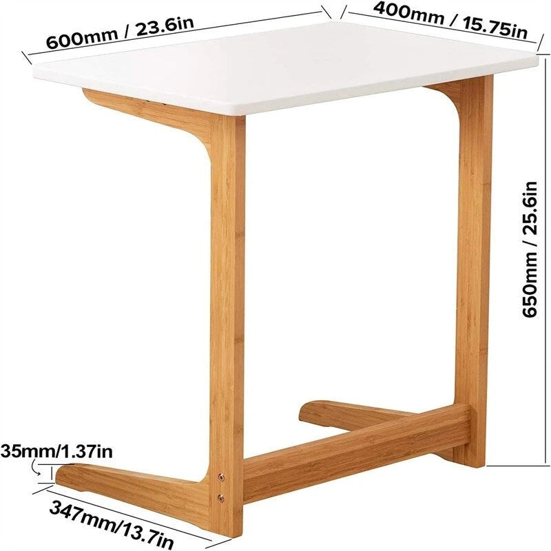 Table C Shaped end Table - 15.75 D x 23.6 W x 25.6 H