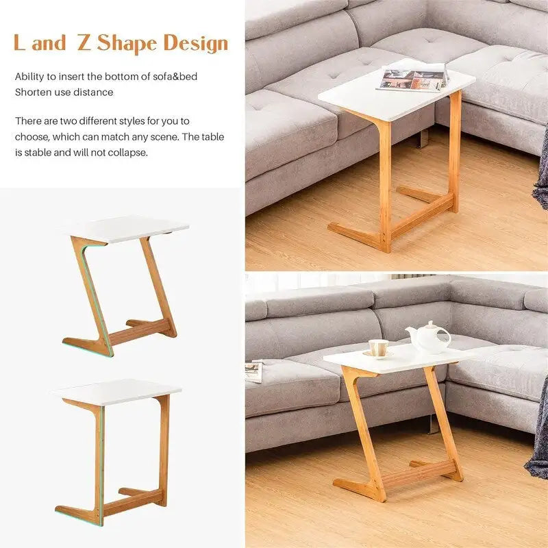 Table C Shaped end Table - 15.75 D x 23.6 W x 25.6 H