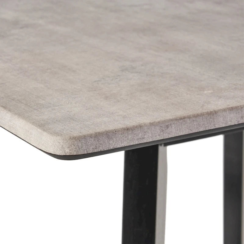 Modern Bar Height 42  Dining Table, Rubberwood Legs and Laminate Table Top, Paladina Marble Finish