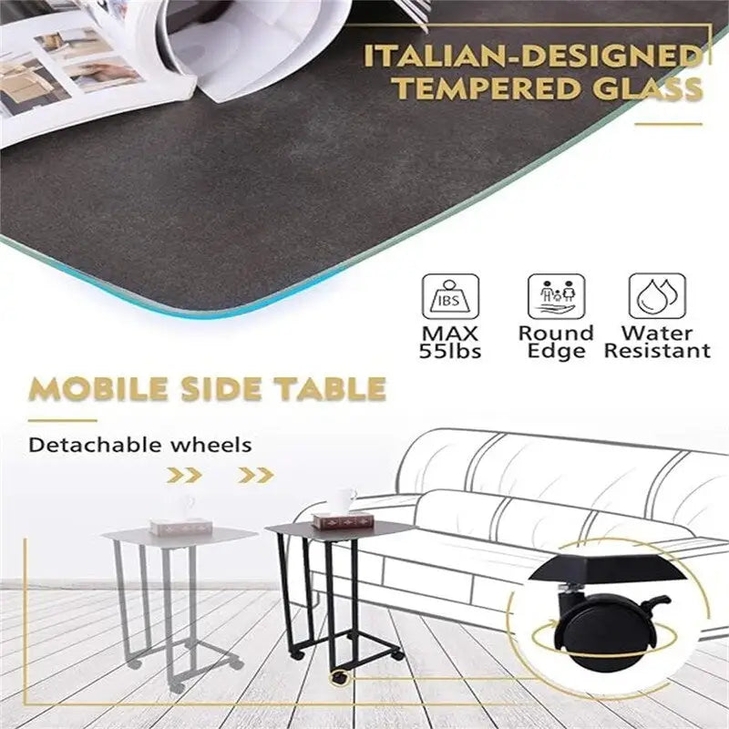 Wooden End Table Anti-Scratch Tabletop