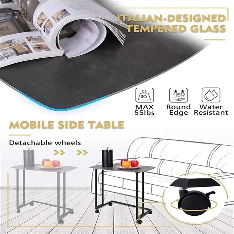 Wooden End Table Anti-Scratch Tabletop