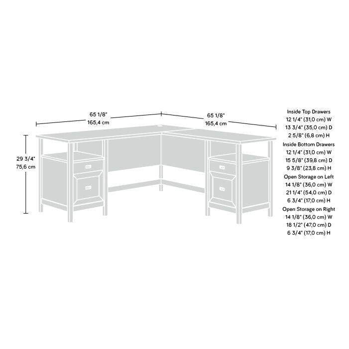 Cottage Road L Desk Wh A2