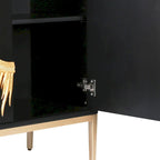 2-Door Accent Sideboard Cabinet Storage Dining Room Buffets Sunburst Credenza Living room