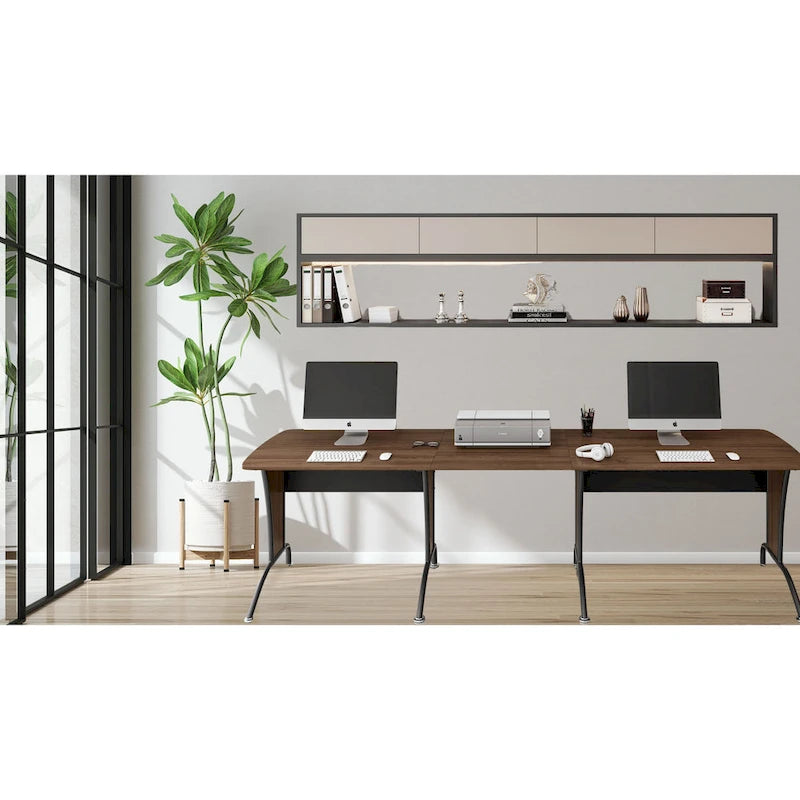 Deluxe Loft-style L-shaped or Inline Computer Desk