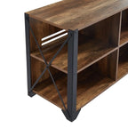Wood Media Console TV Stand Entertainment Center