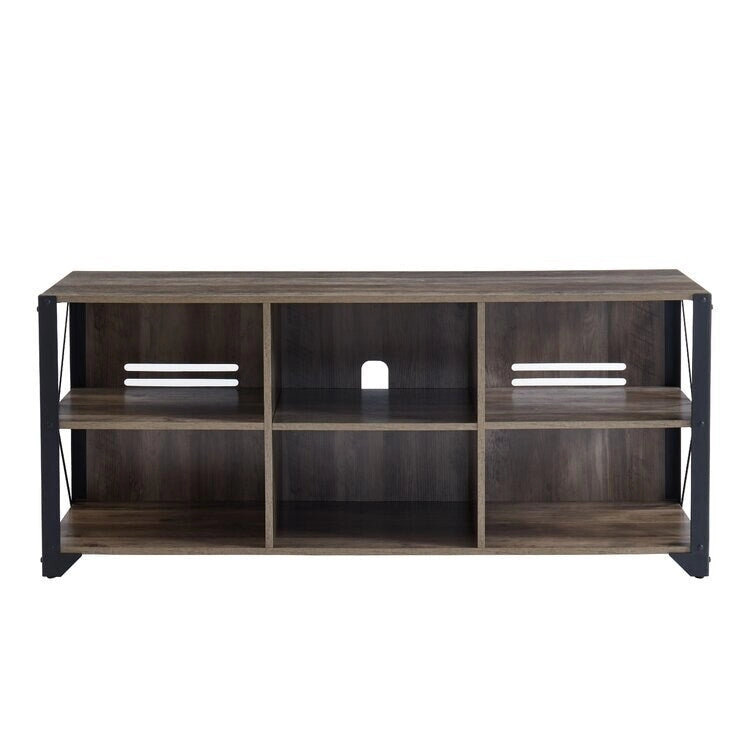 Wood Media Console TV Stand Entertainment Center